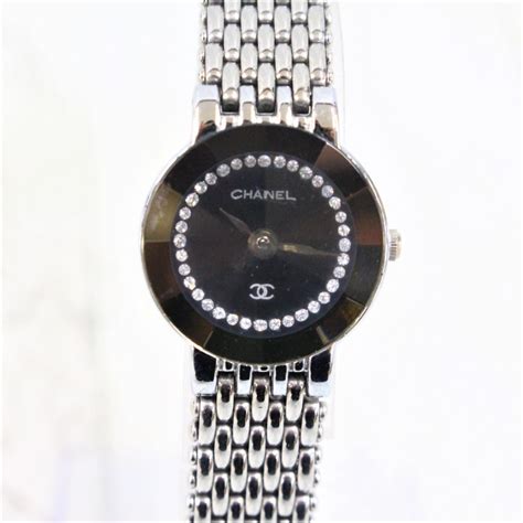 chanel paris acier swiss made fr.54243|Chanel Diamond Mademoielle Acier Entache Watch .